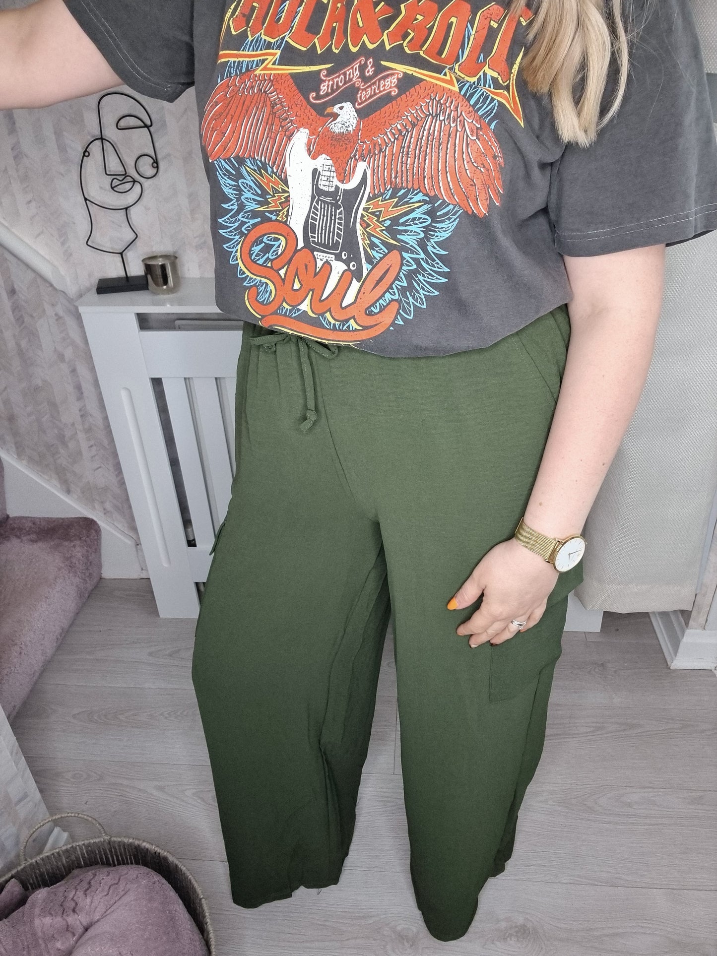 SAMMY KHAKI LOOSE COMBATS