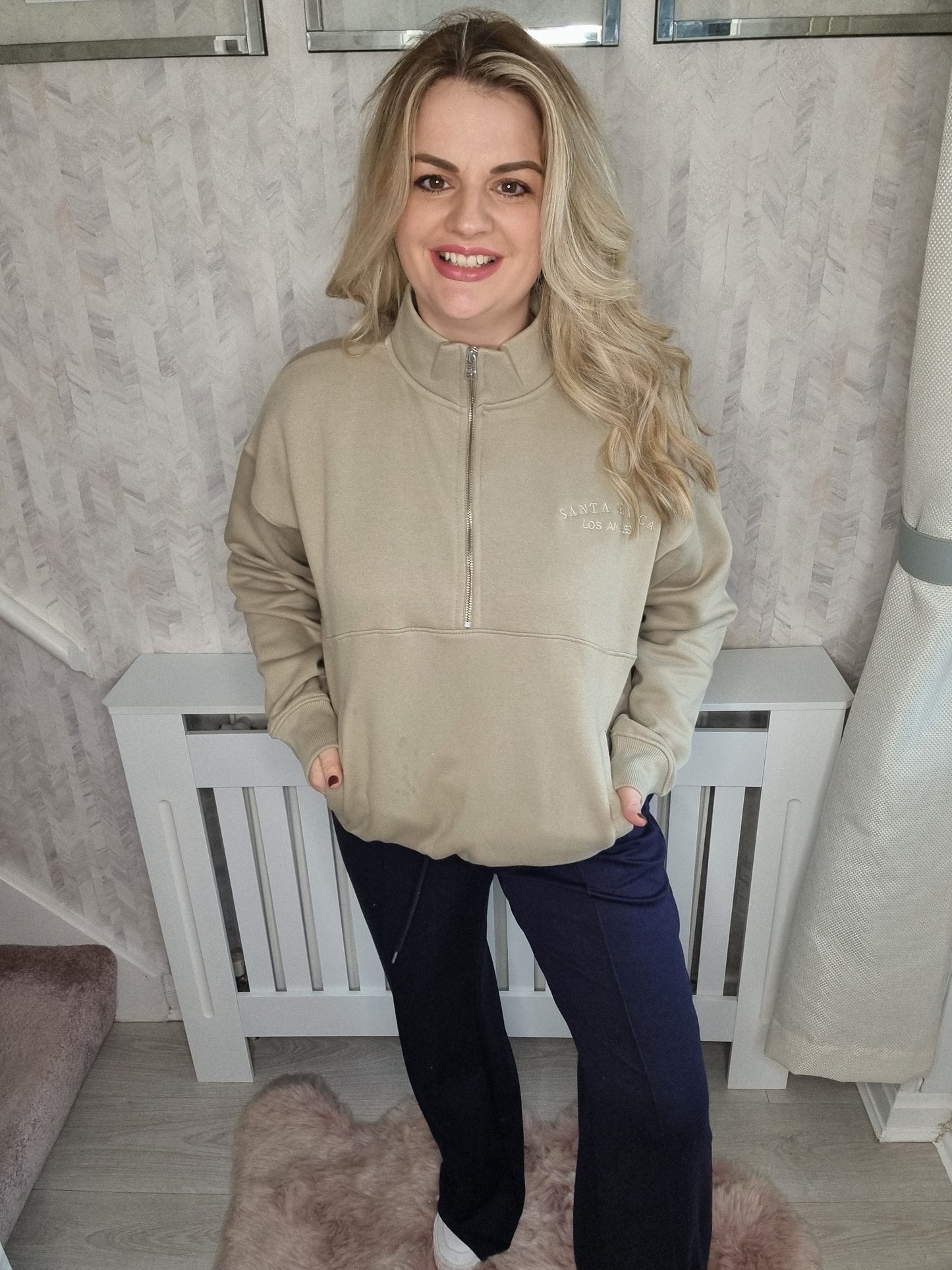 ABIGAIL SANTA MONICA SWEATER TOP - OLIVE