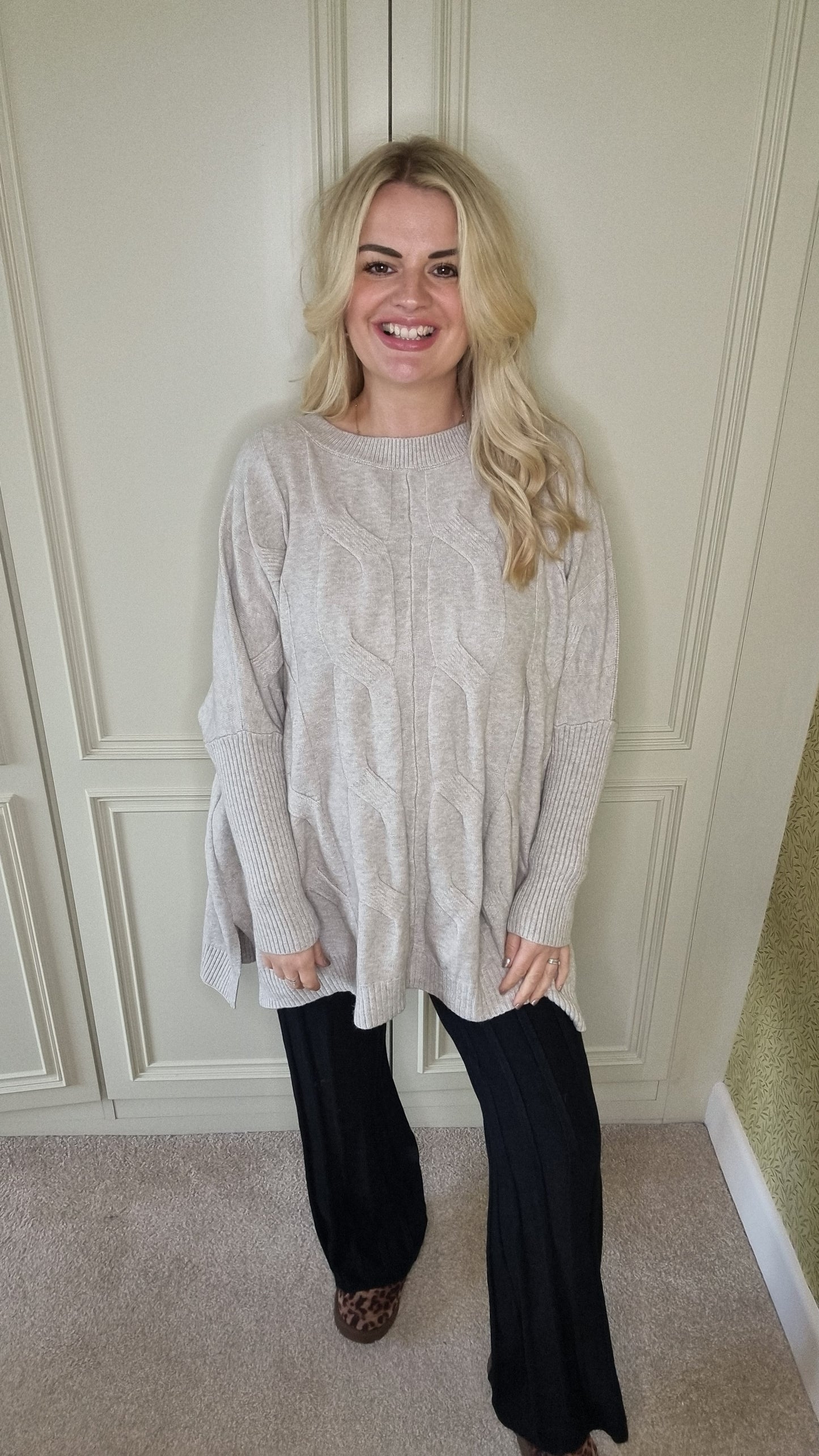 CASSIA CABLE KNIT JUMPER - OATMEAL (MORE COLOURS AVAILABLE)