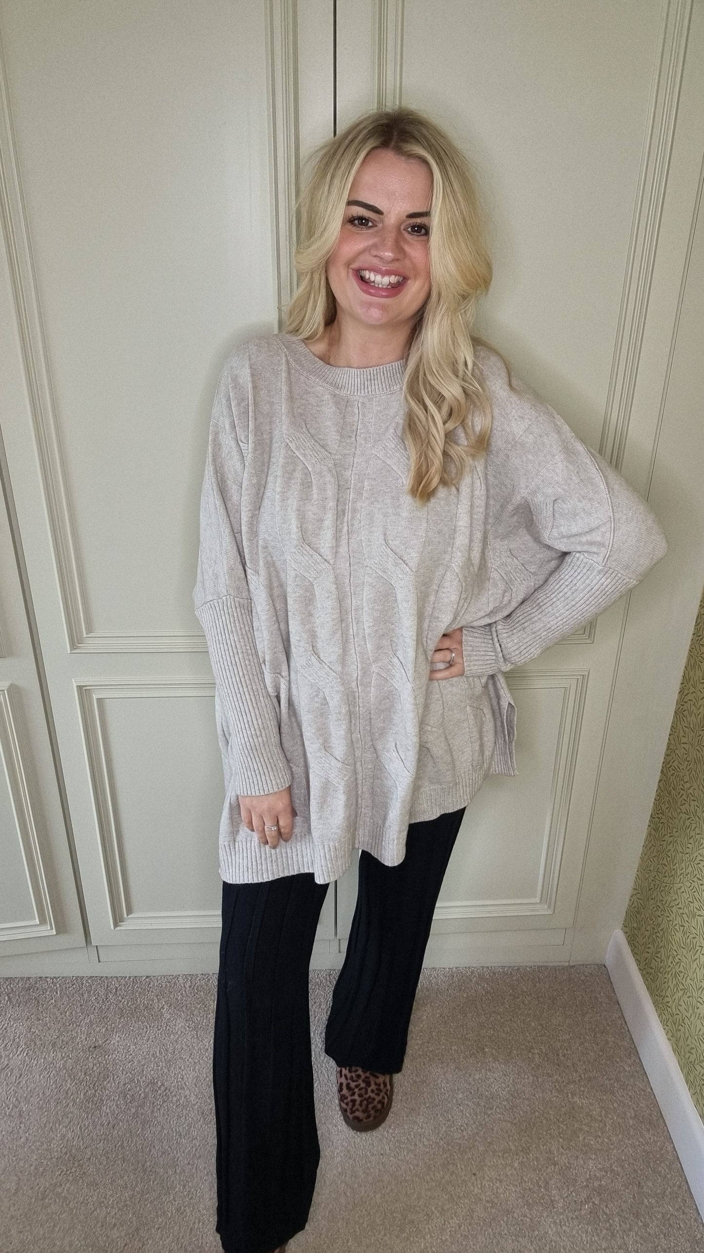 CASSIA CABLE KNIT JUMPER - OATMEAL (MORE COLOURS AVAILABLE)