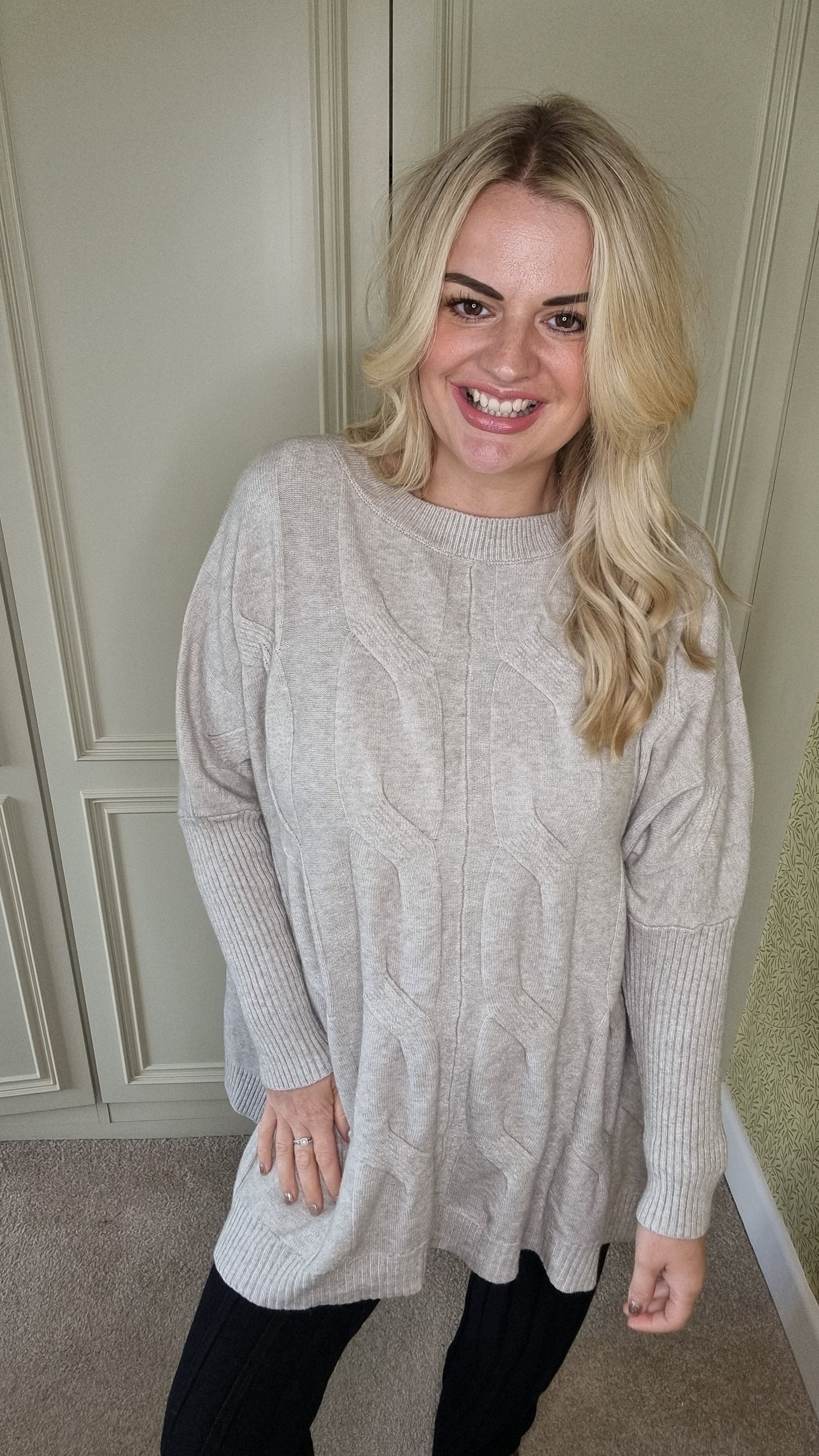 CASSIA CABLE KNIT JUMPER - OATMEAL (MORE COLOURS AVAILABLE)