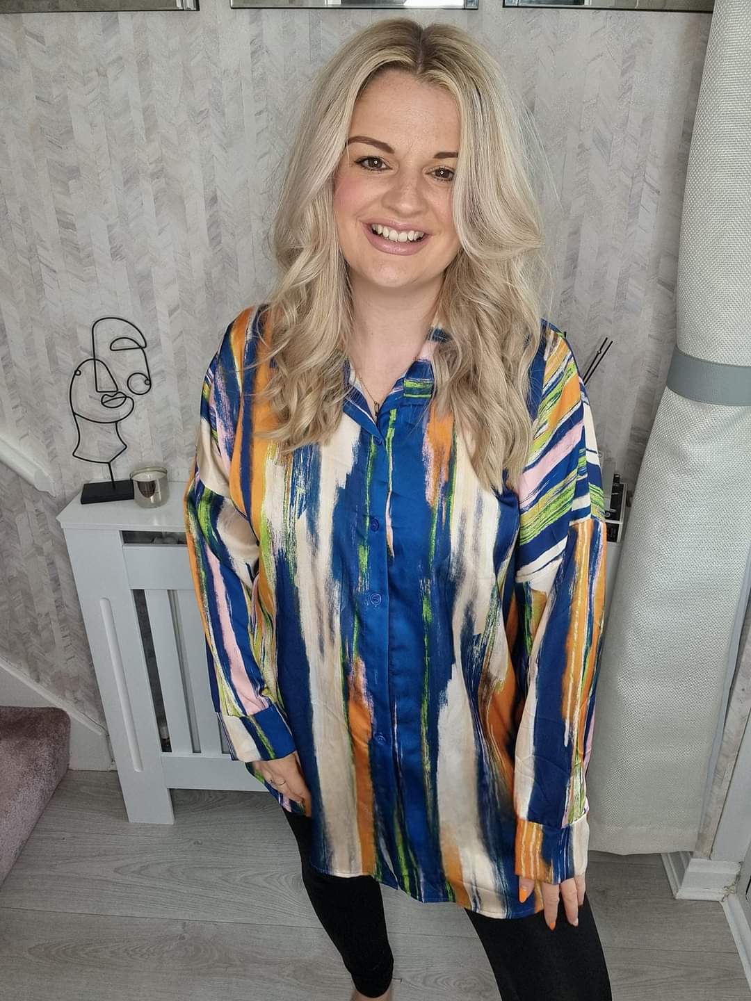 RIVA WATERCOLOUR BLOUSE SHIRT