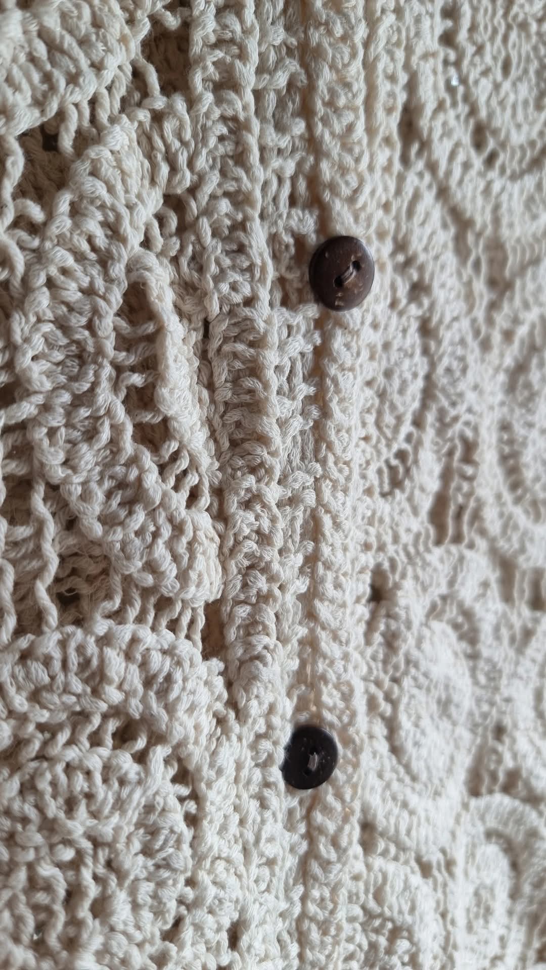 MORGAN CROCHET CIRCLE BUTTON UP WAISTCOAT TOP