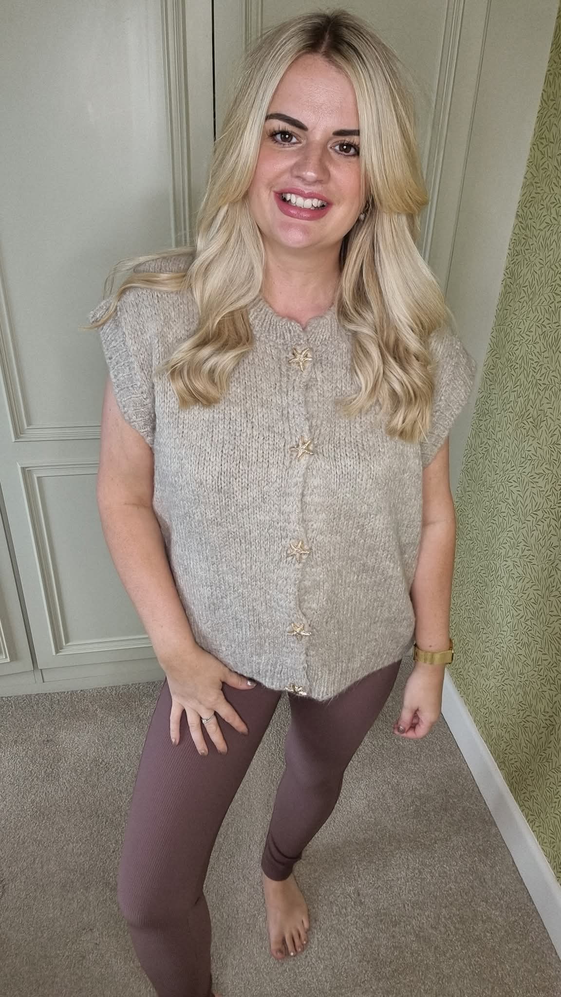 MAYA RIBBED PUSH UP LEGGINGS - MALTY BROWN