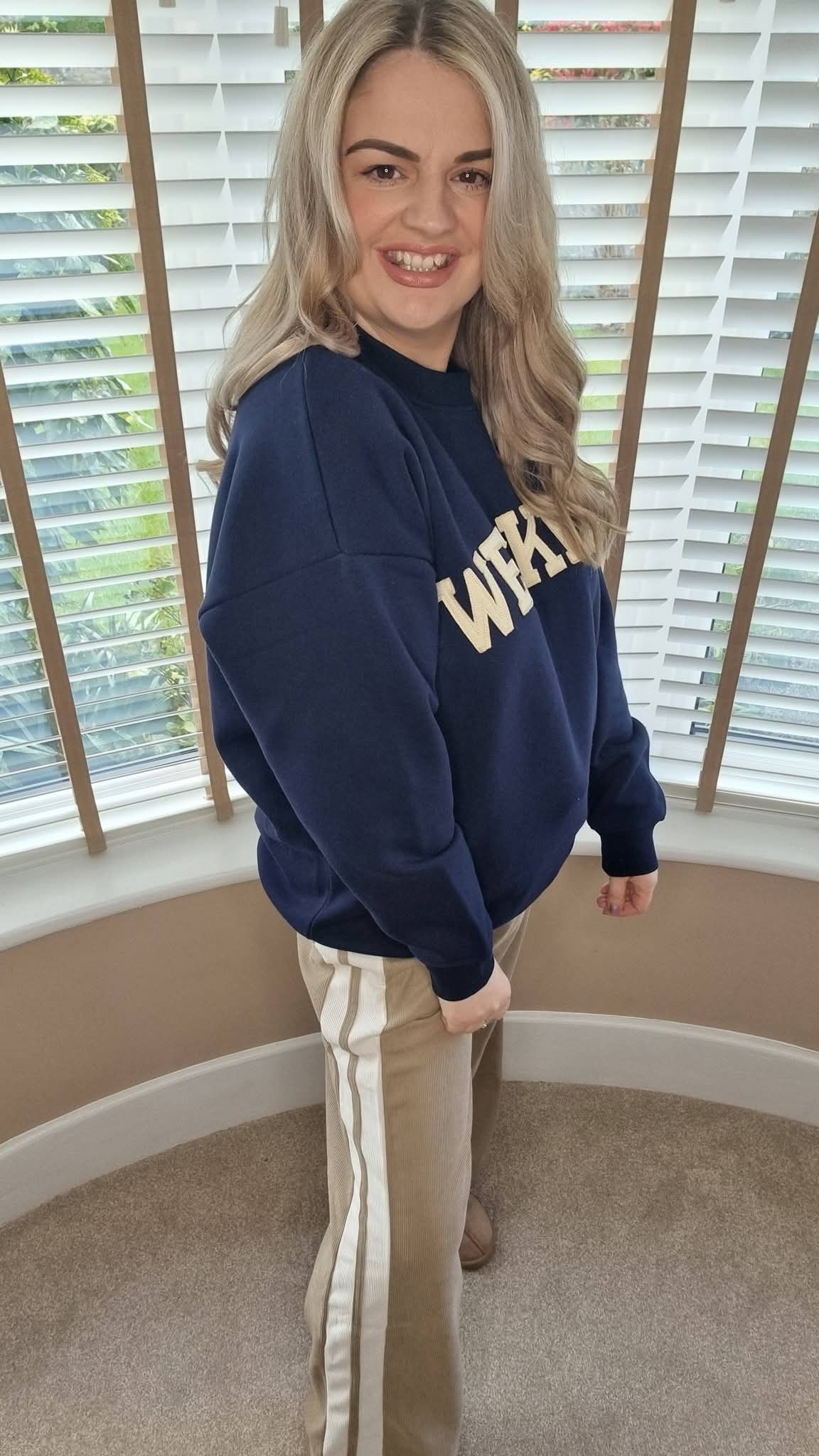 NICOLE WEEKEND SWEATSHIRT - NAVY