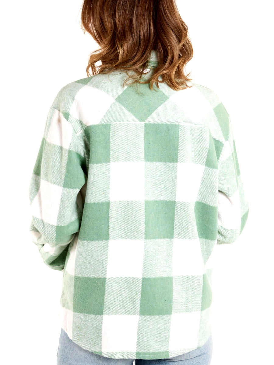 ERIN GREEN CHECK JACKET