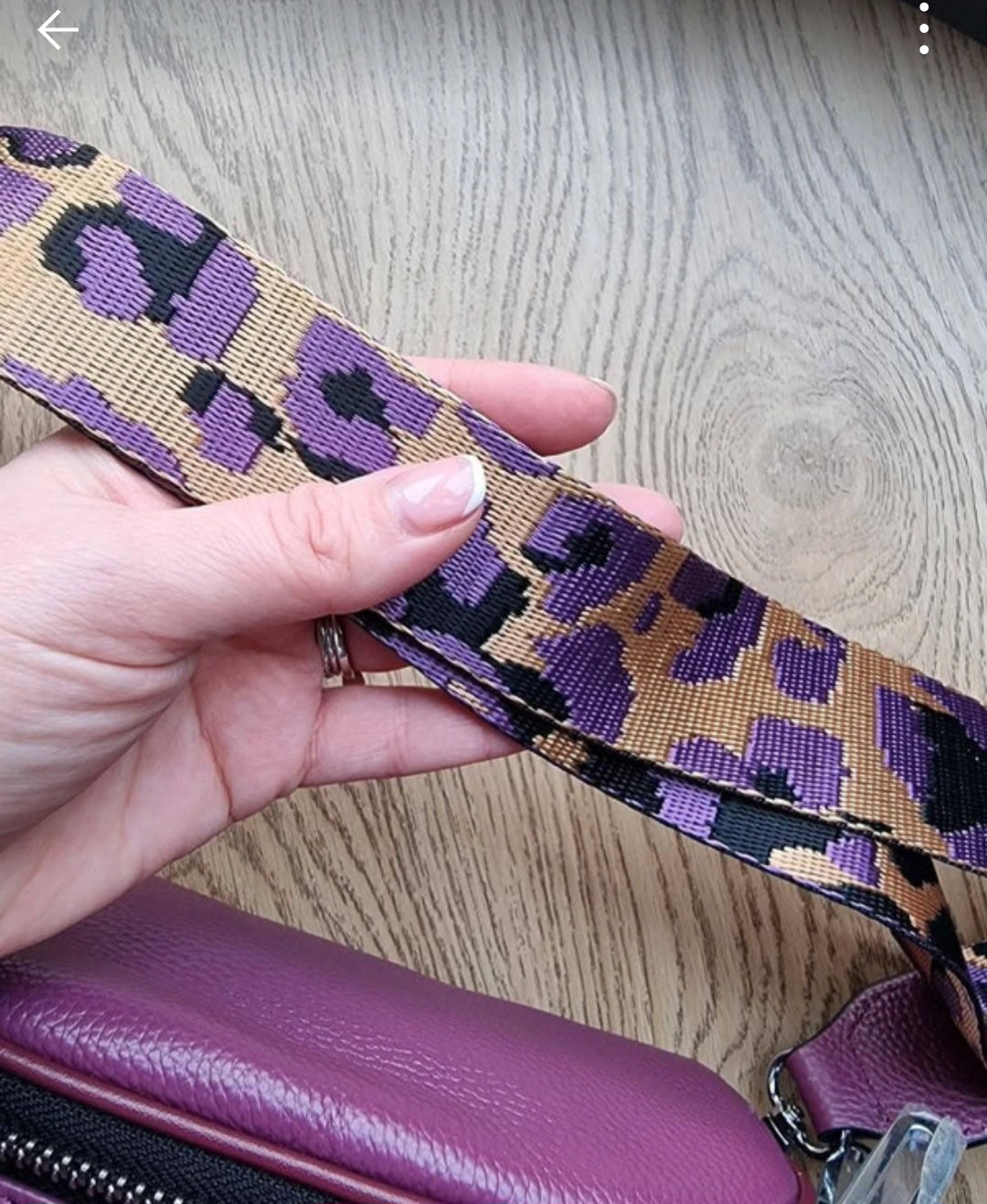 RUBY GENUINE LEATHER SADDLE/BUM BAG - PLUM (MORE COLOURS AVAILABLE)