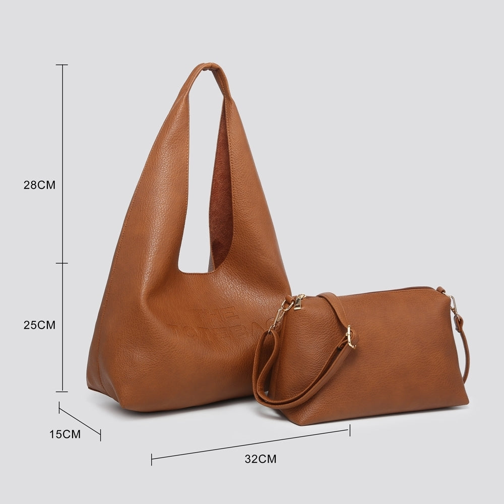 LARGE SOFT TOTE 2 IN 1 - VARIOUS COLOURS