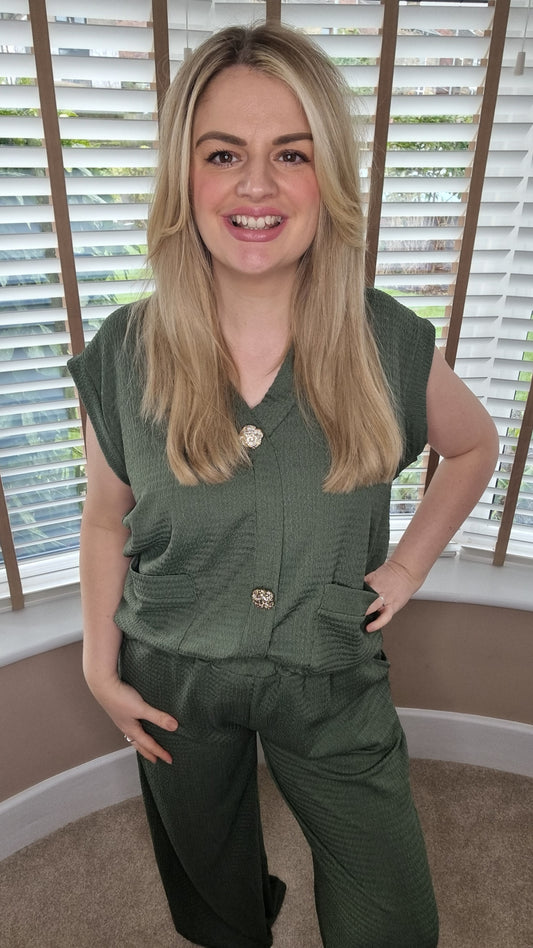 ELEANOR KHAKI 2 PIECE CO-ORD