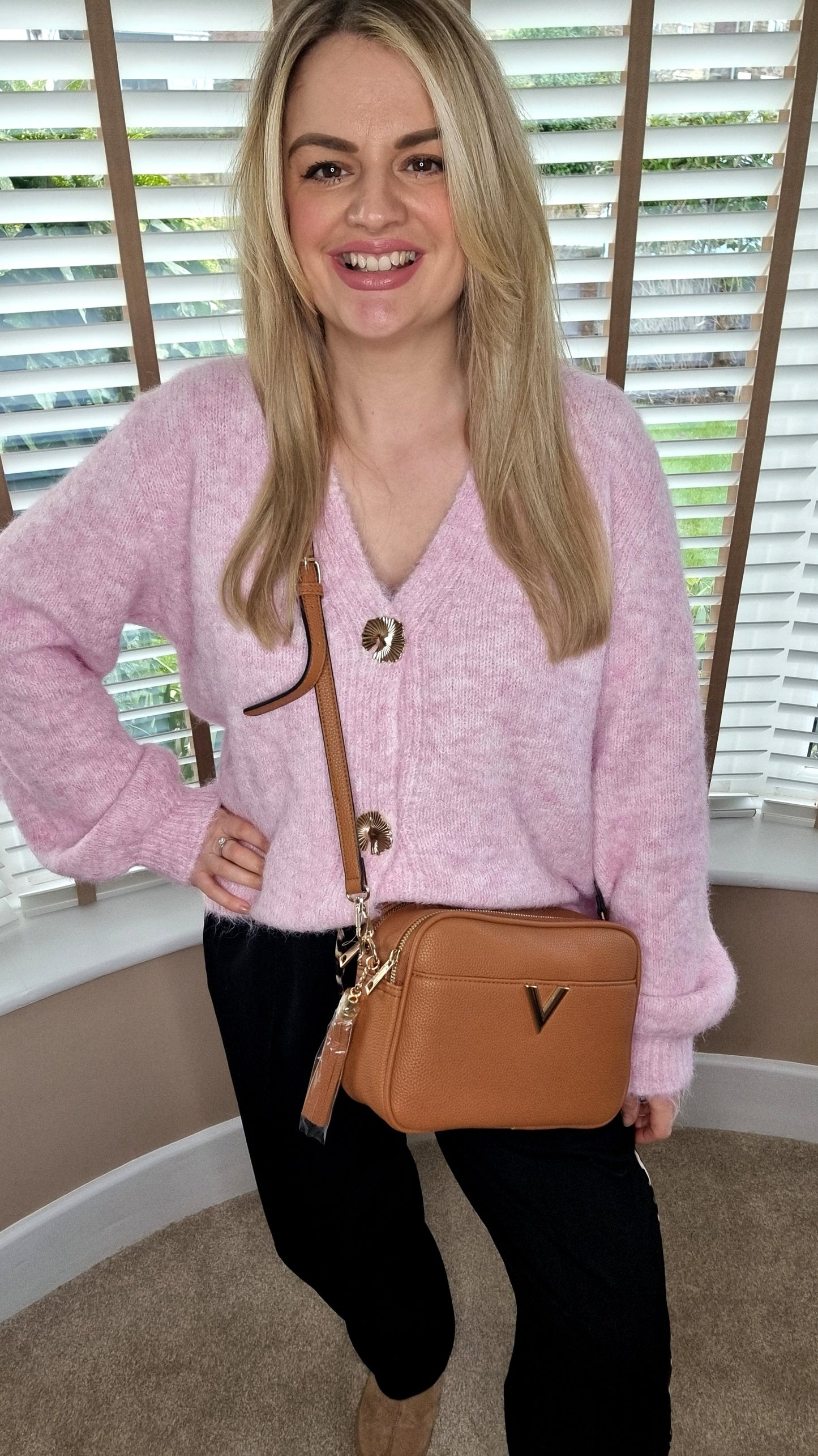 VIOLA CROSS BODY BAG - BROWN/TAN