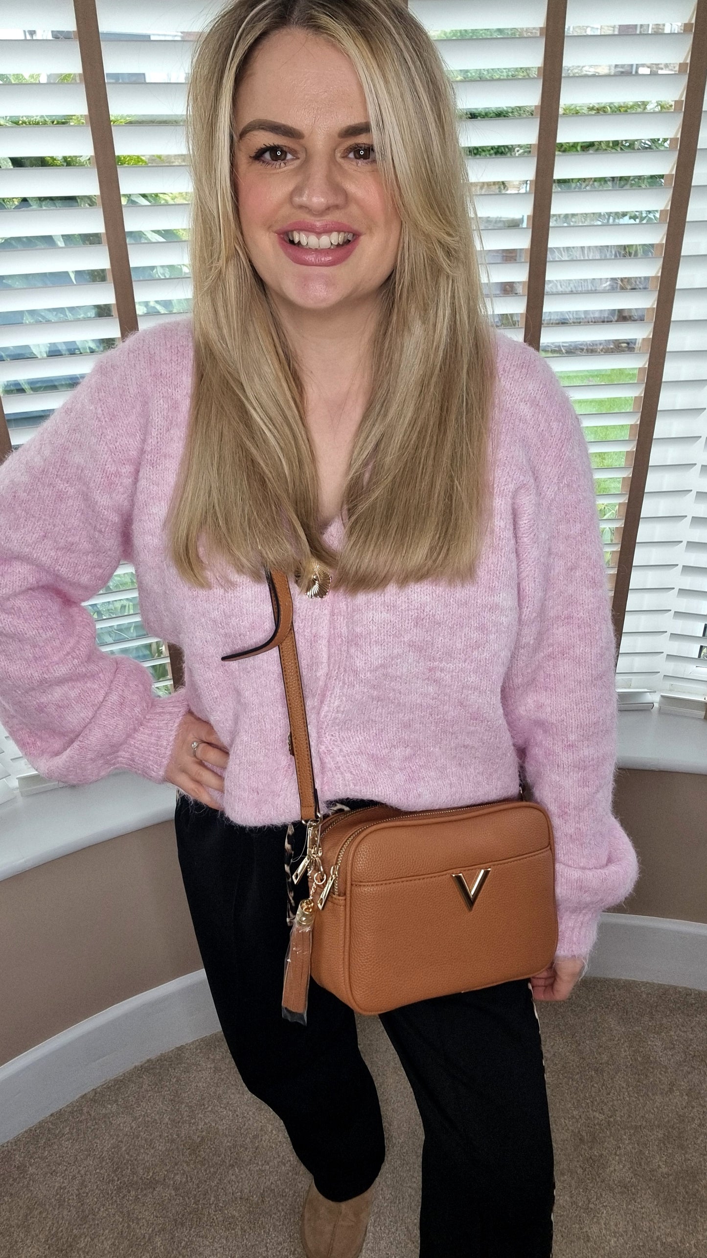 VIOLA CROSS BODY BAG - BROWN/TAN