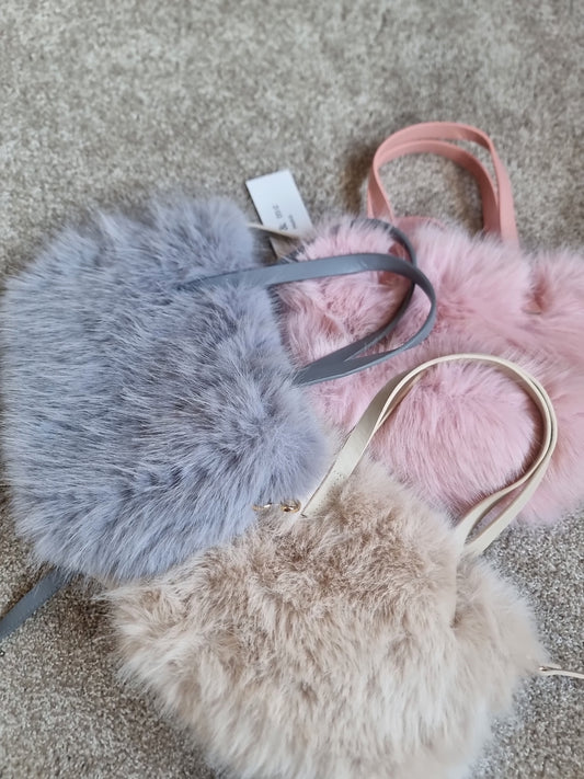 VERITY FLUFFY BAG - GREY