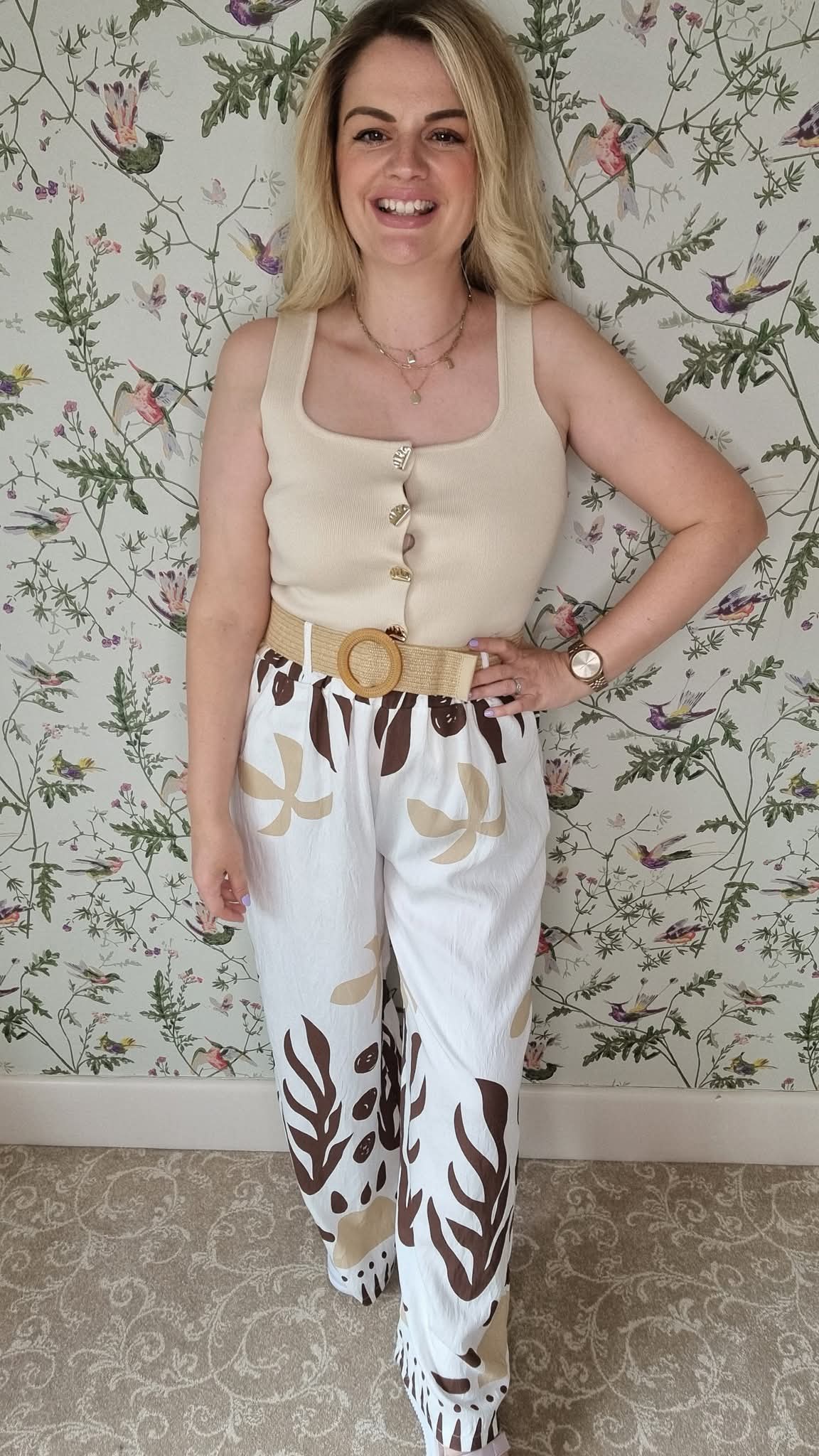 IMOGEN LOOSE BELTED SUMMER PANTS