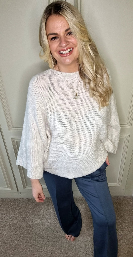 DANA WIDE LEG JOGGERS - SMOKEY