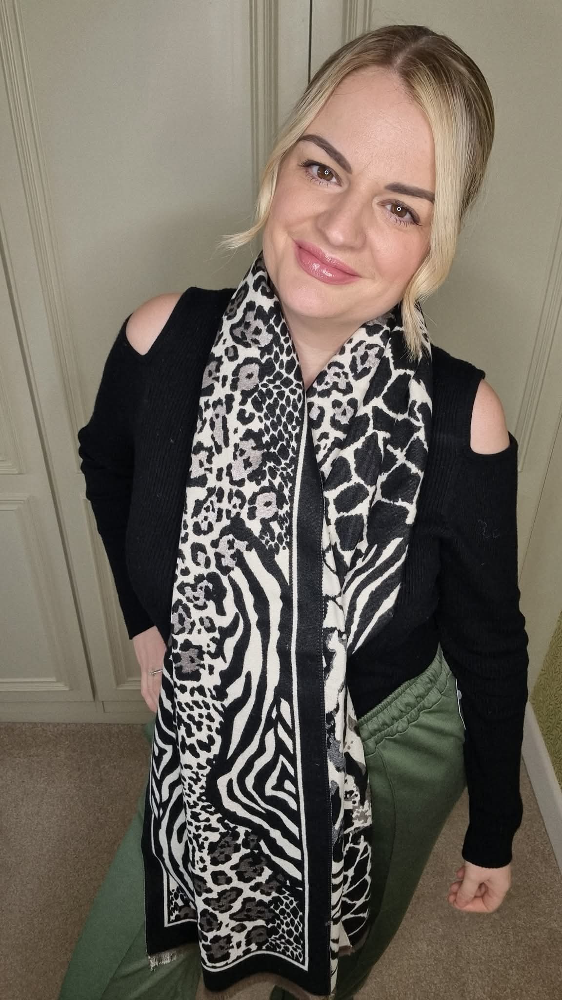 ISABELLE MIXED ANIMAL PRINT SCARF