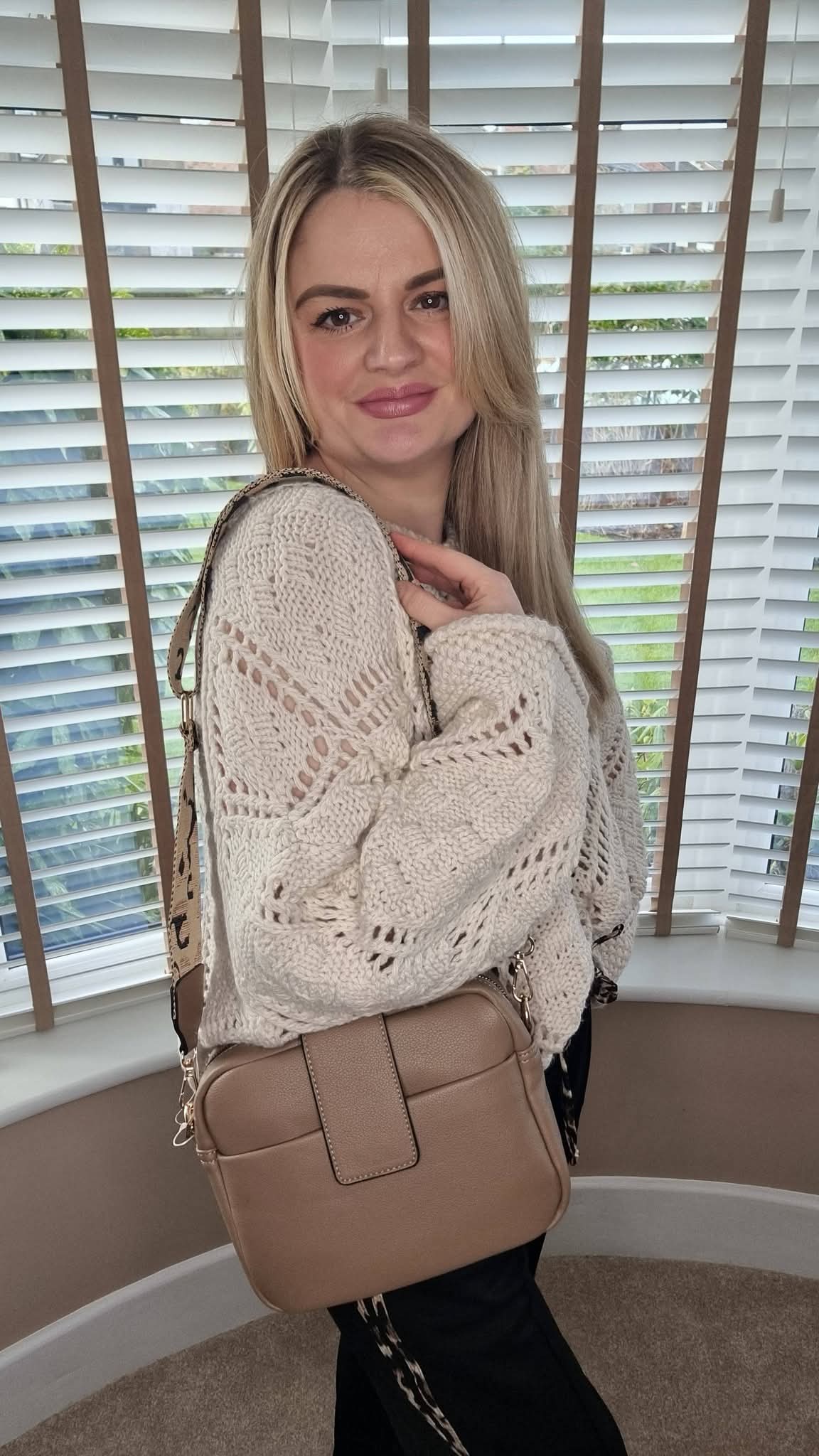 EVA LEOPARD STRAP BAG - MINK