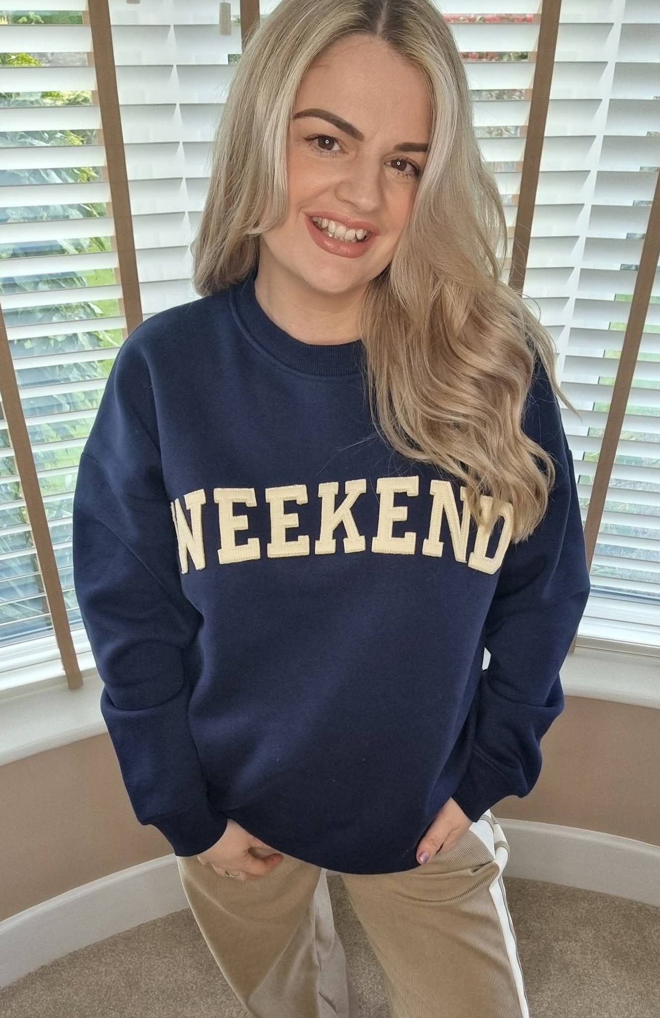 NICOLE WEEKEND SWEATSHIRT - NAVY