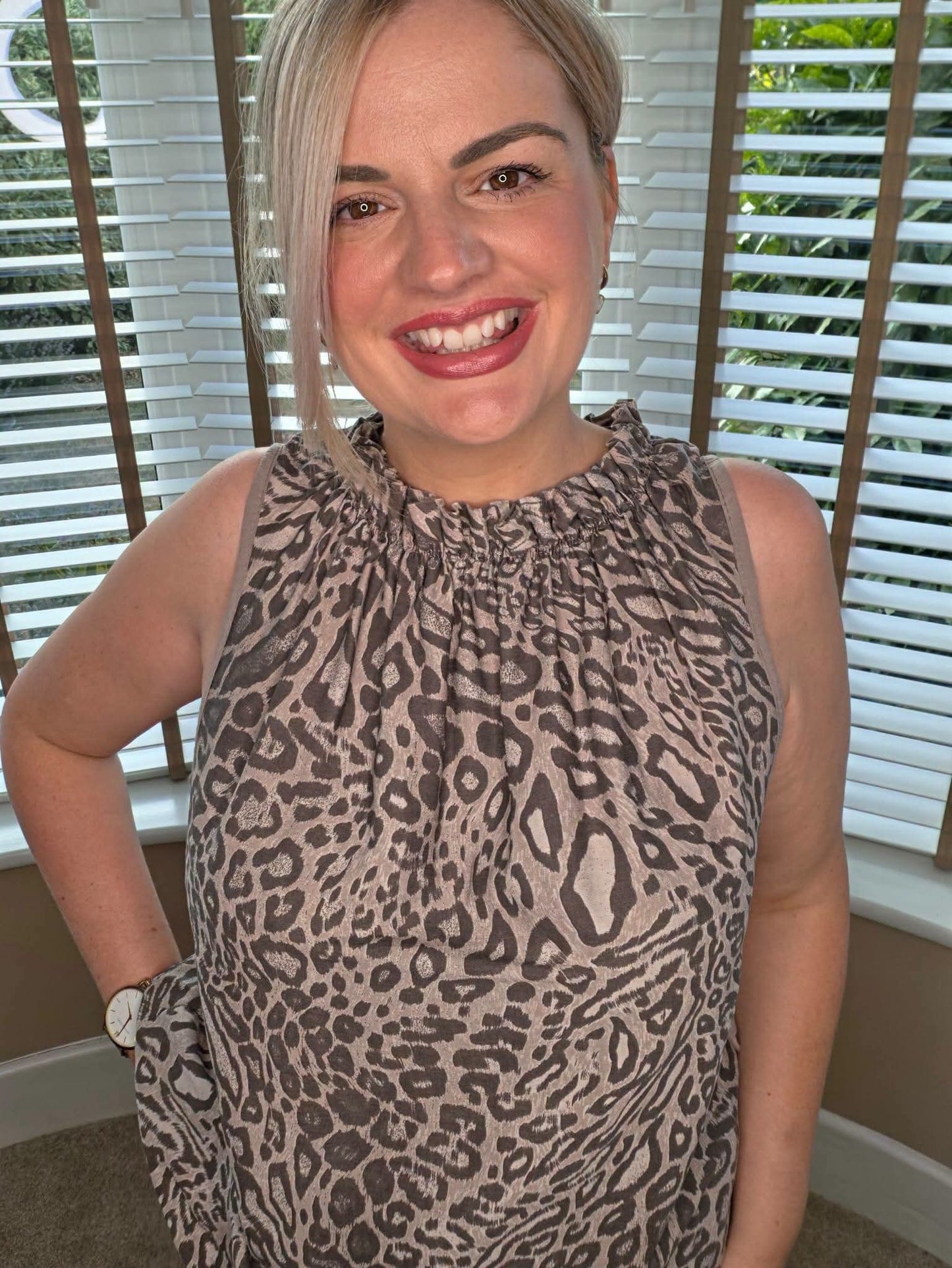 VERONA LEOPARD LOOSE TOP