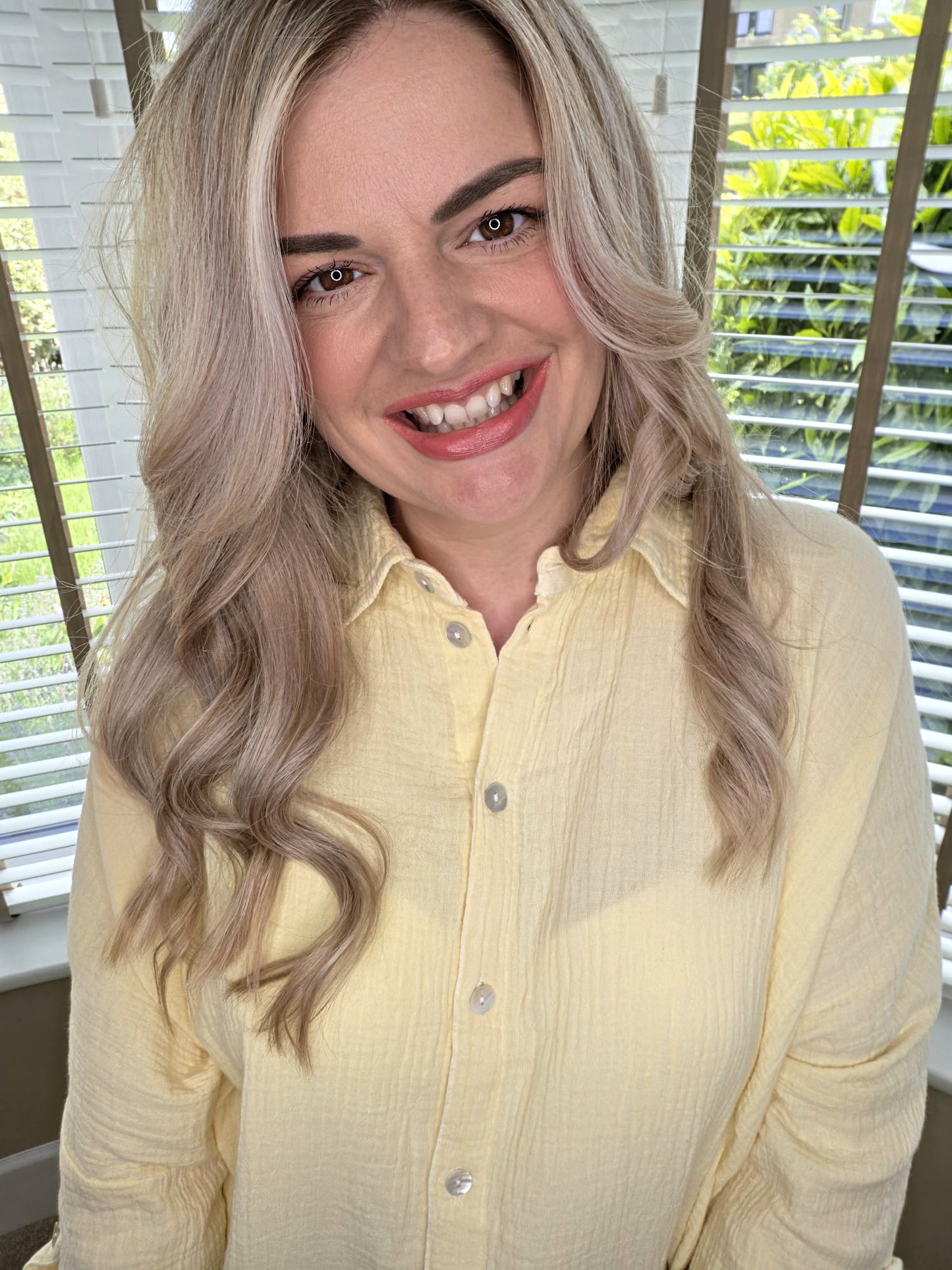 SANDY LEMON OVER SIZED CRINKLE SHIRT