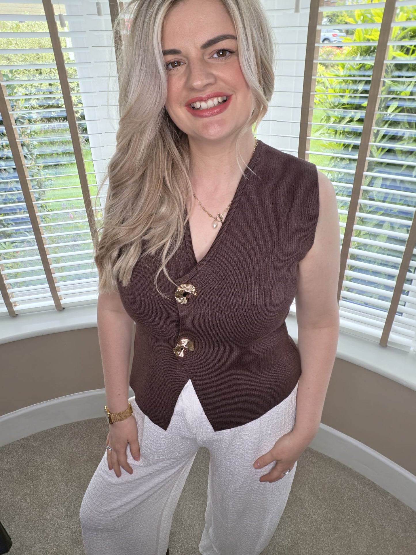 ALI CRINKLE LOOSE SUMMER PANTS - WHITE
