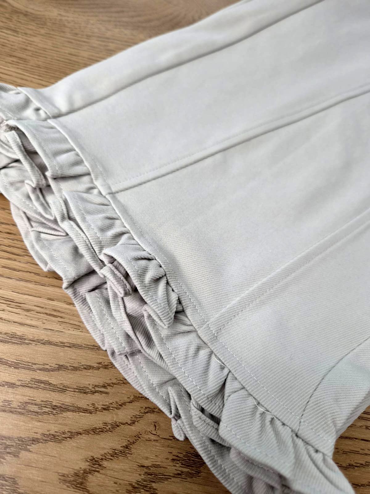 CAPRICE RUFFLE HEM SEAM TROUSERS