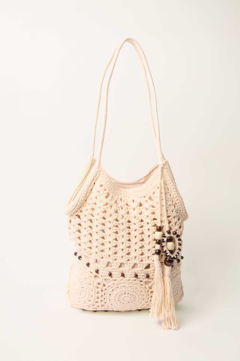 SANTORINI BEADED CROCHET SUMMER BAG