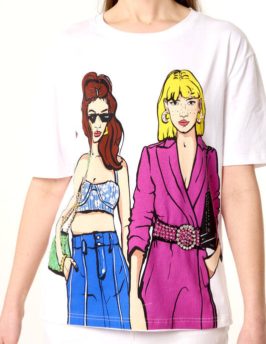 ROXANNE EMBELLISHED CHIC T SHIRT