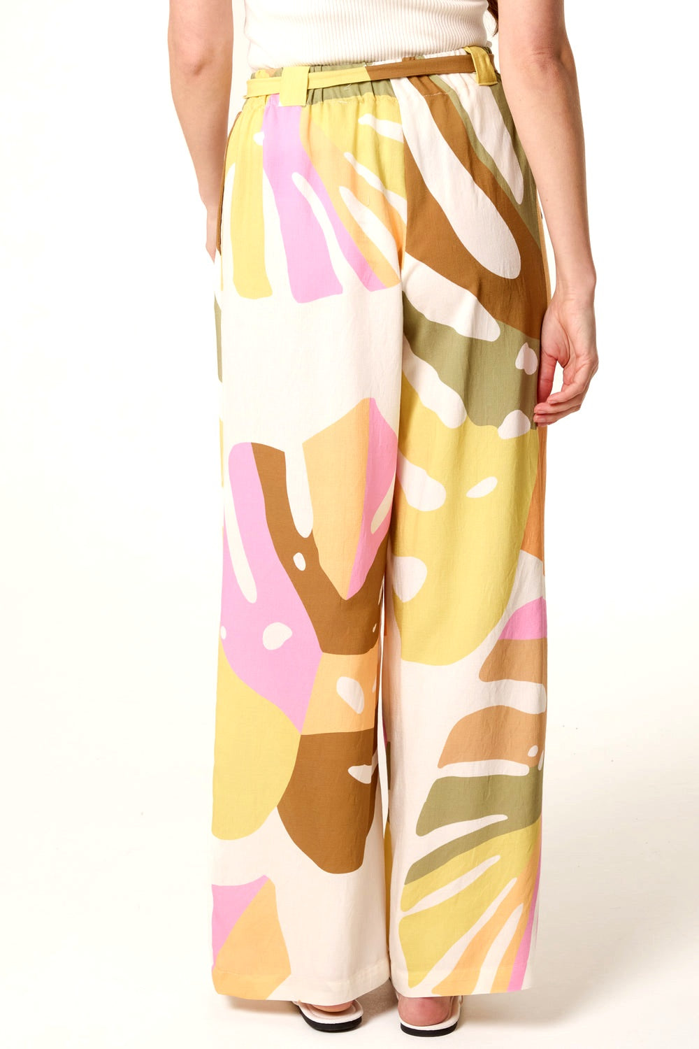 FREYA BRIGHT LEAF WIDE LEG TROUSERS